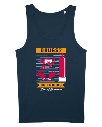 pentru pasionații de înot - Drugs No Thanks, I am a Swimmer Navy