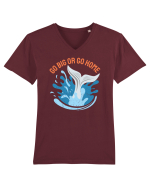 pentru pasionații de înot - Go Big or Go Home Tricou mânecă scurtă guler V Bărbat Presenter