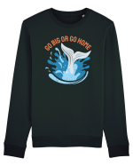 pentru pasionații de înot - Go Big or Go Home Bluză mânecă lungă Unisex Rise