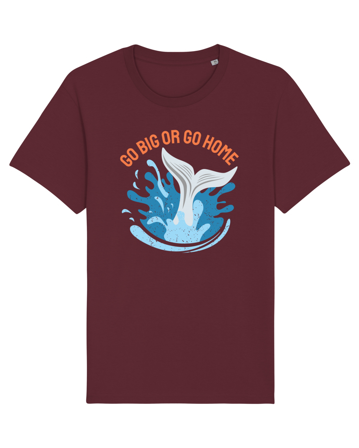 Tricou mânecă scurtă Unisex Rocker Burgundy