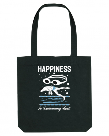 pentru pasionații de înot - Happiness is Swimming Fast Black