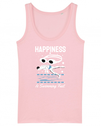pentru pasionații de înot - Happiness is Swimming Fast Cotton Pink