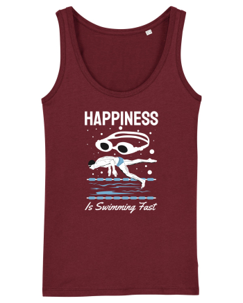 pentru pasionații de înot - Happiness is Swimming Fast Burgundy