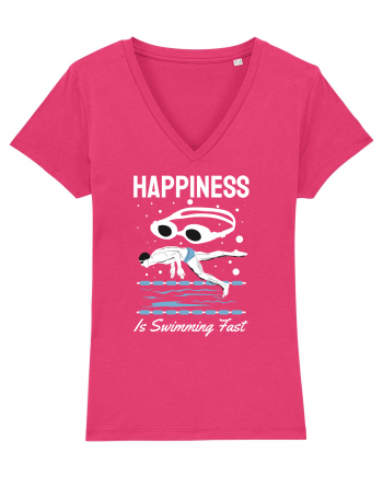 pentru pasionații de înot - Happiness is Swimming Fast Raspberry