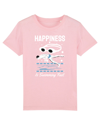 pentru pasionații de înot - Happiness is Swimming Fast Cotton Pink