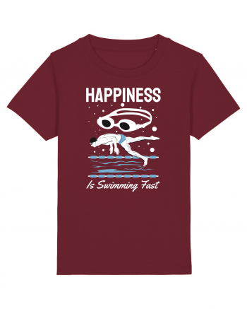 pentru pasionații de înot - Happiness is Swimming Fast Burgundy