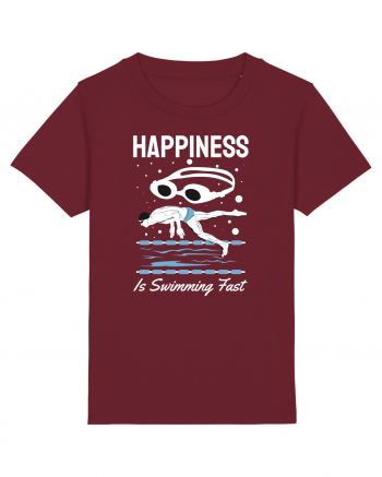 pentru pasionații de înot - Happiness is Swimming Fast Burgundy