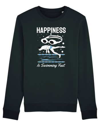 pentru pasionații de înot - Happiness is Swimming Fast Black