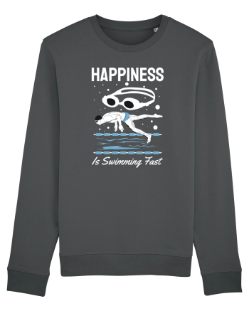 pentru pasionații de înot - Happiness is Swimming Fast Anthracite