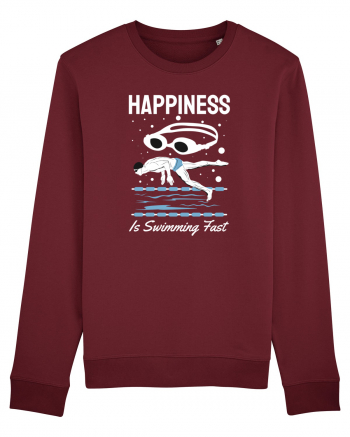 pentru pasionații de înot - Happiness is Swimming Fast Burgundy