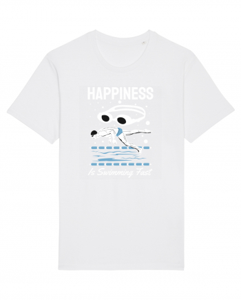 pentru pasionații de înot - Happiness is Swimming Fast White