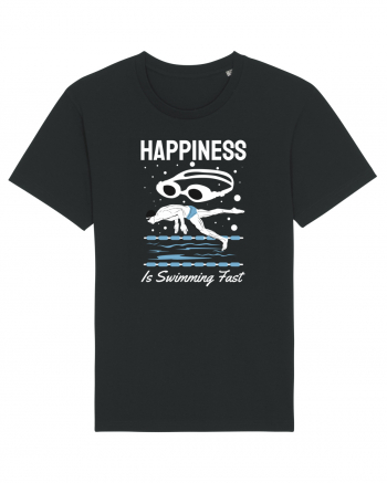 pentru pasionații de înot - Happiness is Swimming Fast Black