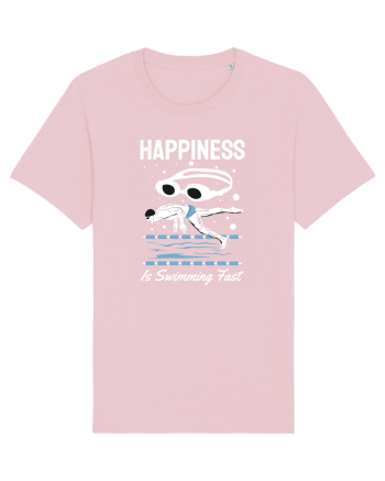 pentru pasionații de înot - Happiness is Swimming Fast Cotton Pink