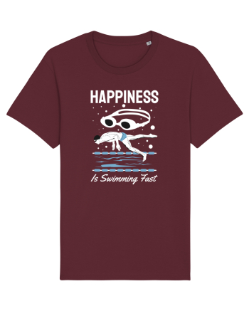 pentru pasionații de înot - Happiness is Swimming Fast Burgundy