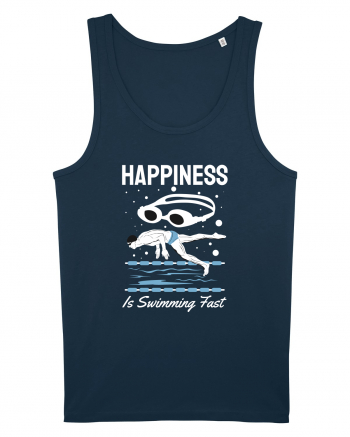 pentru pasionații de înot - Happiness is Swimming Fast Navy
