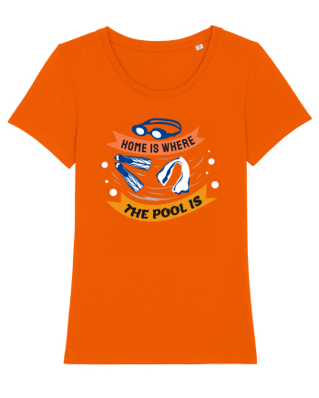 pentru pasionații de înot - Home is Where the Pool is Bright Orange