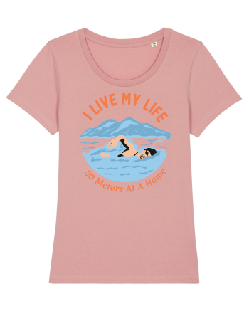 pentru pasionații de înot - I Live My Life, 50 Meters at a Time Canyon Pink