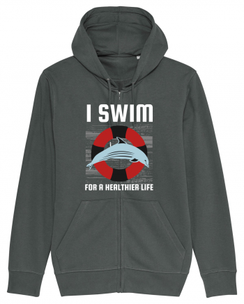 pentru pasionații de înot - I Swim for a Healthier Life Anthracite