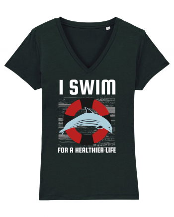 pentru pasionații de înot - I Swim for a Healthier Life Black