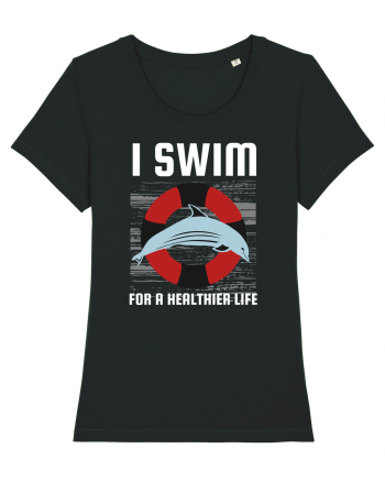 pentru pasionații de înot - I Swim for a Healthier Life Black