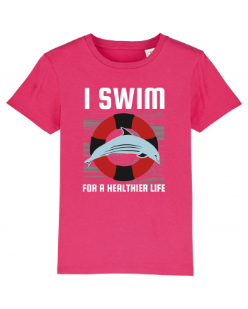 pentru pasionații de înot - I Swim for a Healthier Life Raspberry