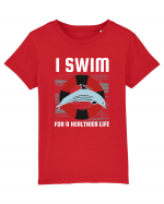 pentru pasionații de înot - I Swim for a Healthier Life Tricou mânecă scurtă  Copii Mini Creator