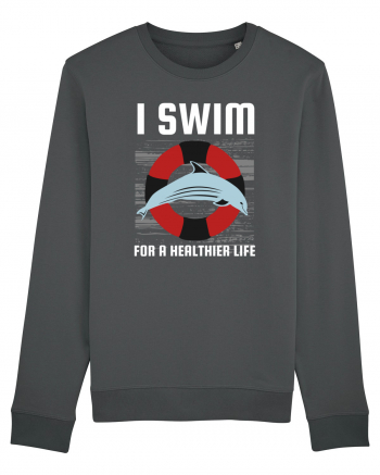 pentru pasionații de înot - I Swim for a Healthier Life Anthracite