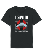 pentru pasionații de înot - I Swim for a Healthier Life Tricou mânecă scurtă Unisex Rocker