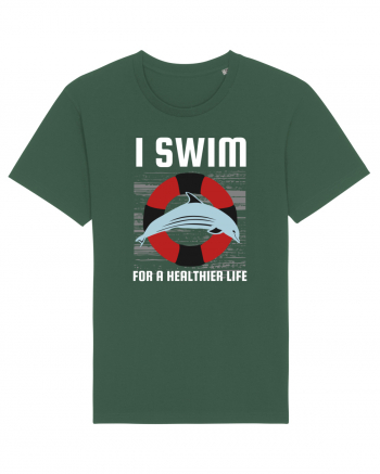 pentru pasionații de înot - I Swim for a Healthier Life Bottle Green