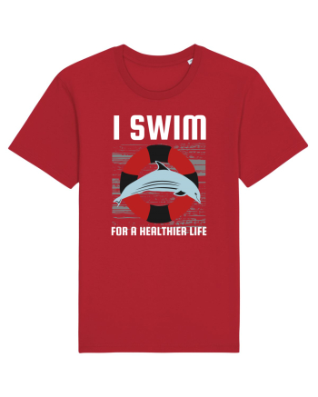 pentru pasionații de înot - I Swim for a Healthier Life Red