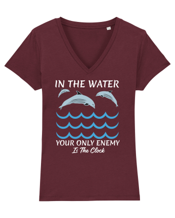 pentru pasionații de înot - In the Water, Your Only Enemy is the Clock Burgundy