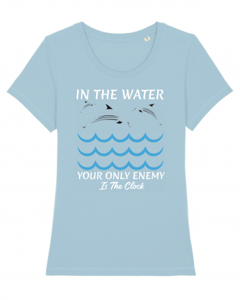 pentru pasionații de înot - In the Water, Your Only Enemy is the Clock Sky Blue