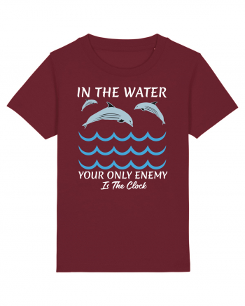pentru pasionații de înot - In the Water, Your Only Enemy is the Clock Burgundy