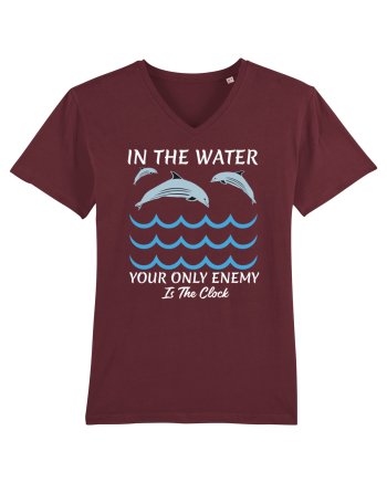 pentru pasionații de înot - In the Water, Your Only Enemy is the Clock Burgundy