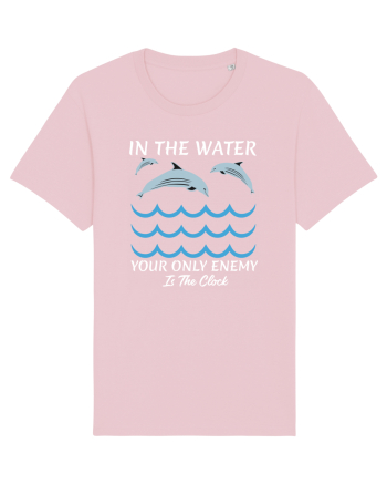 pentru pasionații de înot - In the Water, Your Only Enemy is the Clock Cotton Pink
