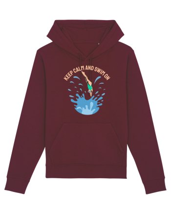 pentru pasionații de înot - Keep Calm and Swim On Burgundy