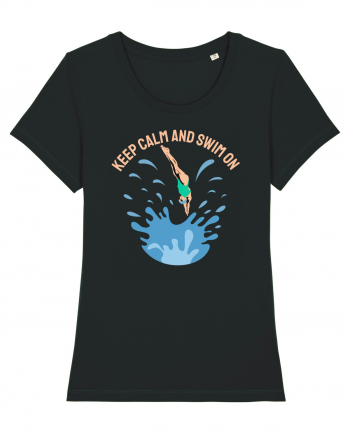 pentru pasionații de înot - Keep Calm and Swim On Black