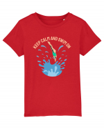 pentru pasionații de înot - Keep Calm and Swim On Tricou mânecă scurtă  Copii Mini Creator