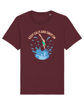 pentru pasionații de înot - Keep Calm and Swim On Burgundy