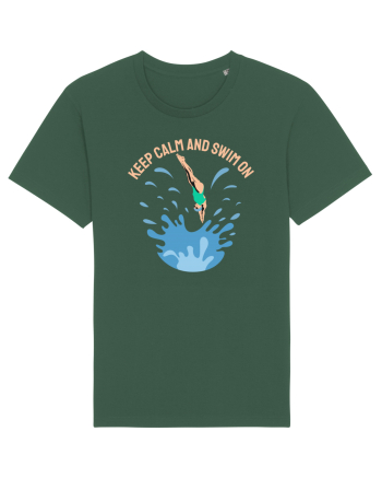 pentru pasionații de înot - Keep Calm and Swim On Bottle Green