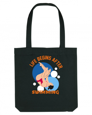 pentru pasionații de înot - Life Begins After Swimming Black