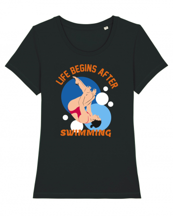 pentru pasionații de înot - Life Begins After Swimming Black