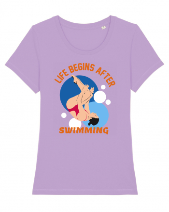 pentru pasionații de înot - Life Begins After Swimming Lavender Dawn