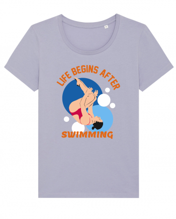 pentru pasionații de înot - Life Begins After Swimming Lavender