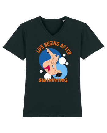pentru pasionații de înot - Life Begins After Swimming Black