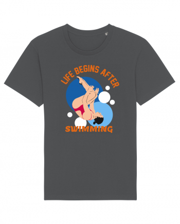 pentru pasionații de înot - Life Begins After Swimming Anthracite