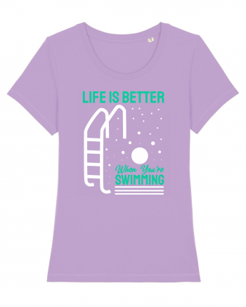 pentru pasionații de înot - Life is Better When You are Swimming Lavender Dawn