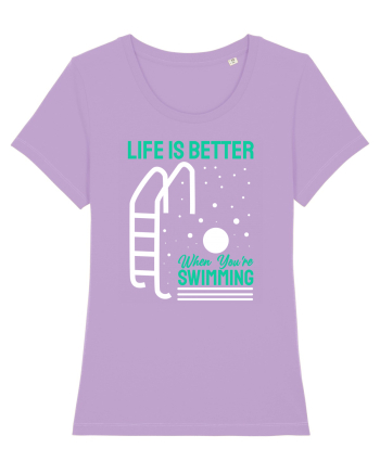 pentru pasionații de înot - Life is Better When You are Swimming Lavender Dawn