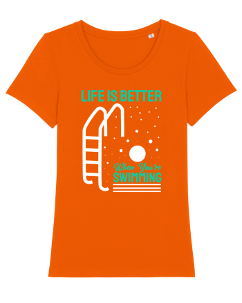 pentru pasionații de înot - Life is Better When You are Swimming Bright Orange