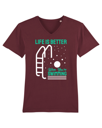 pentru pasionații de înot - Life is Better When You are Swimming Burgundy